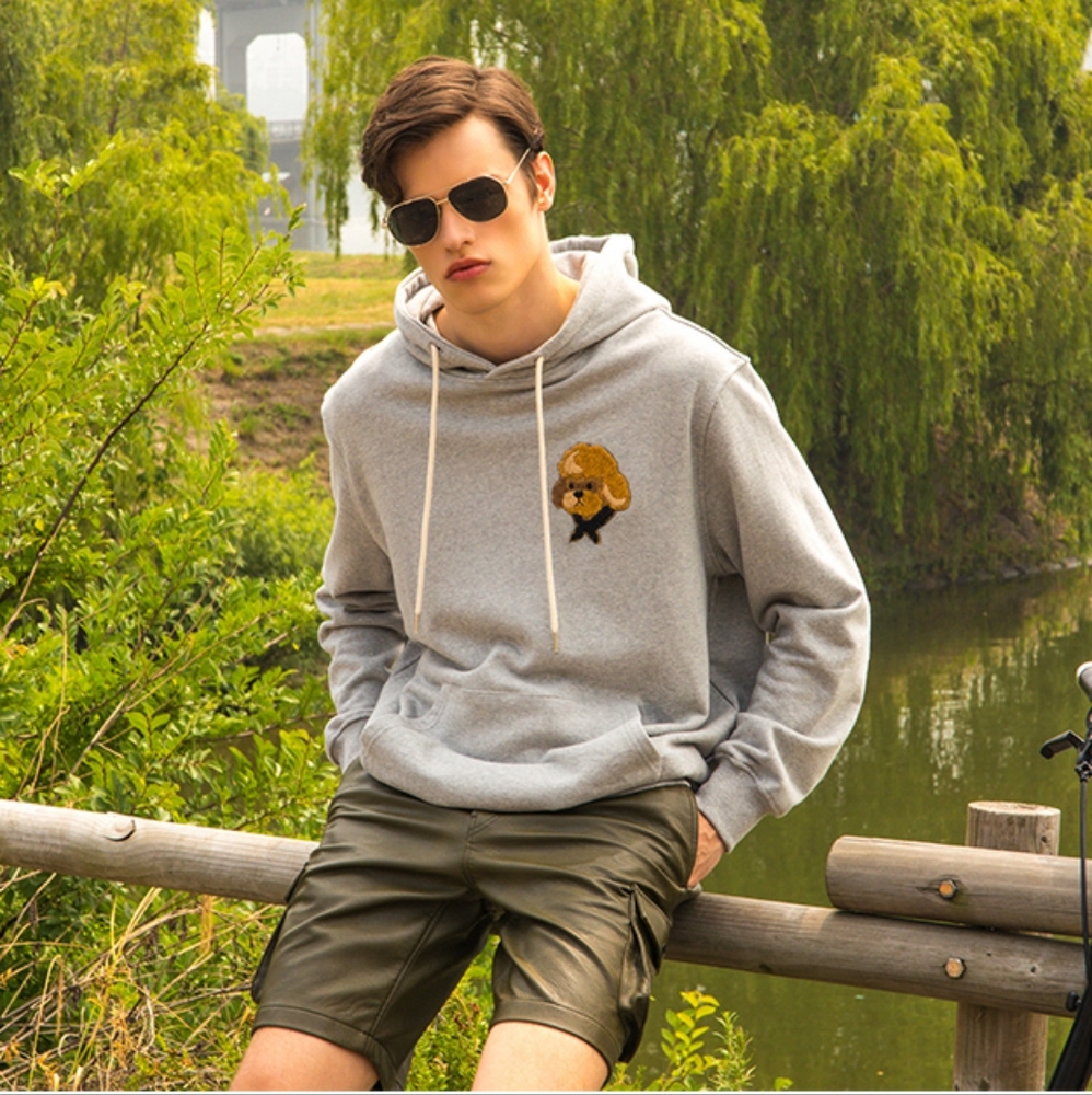 Beyond Closet [UNISEX]ILP HQ WAPPEN HOOD T-SHIRTS W concept Korean design brand
